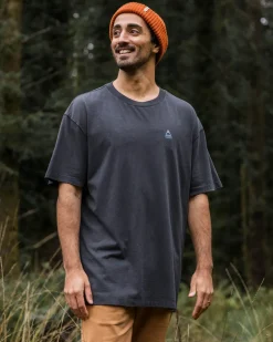 T-Shirts & Tank Tops|Men's Outlet>Passenger Purpose Recycled Relaxed Fit T-Shirt Black