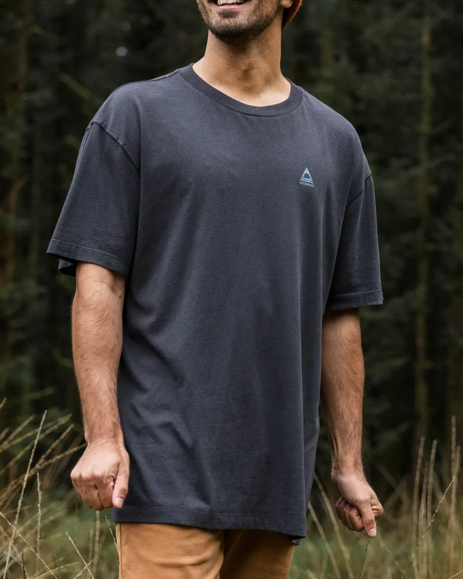 T-Shirts & Tank Tops|Men's Outlet>Passenger Purpose Recycled Relaxed Fit T-Shirt Black