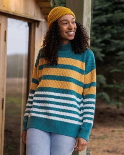Knitwear|Women's Outlet>Passenger Ramble Recycled Knitted Jumper Mediterranean