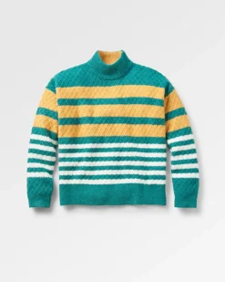 Knitwear|Women's Outlet>Passenger Ramble Recycled Knitted Jumper Mediterranean