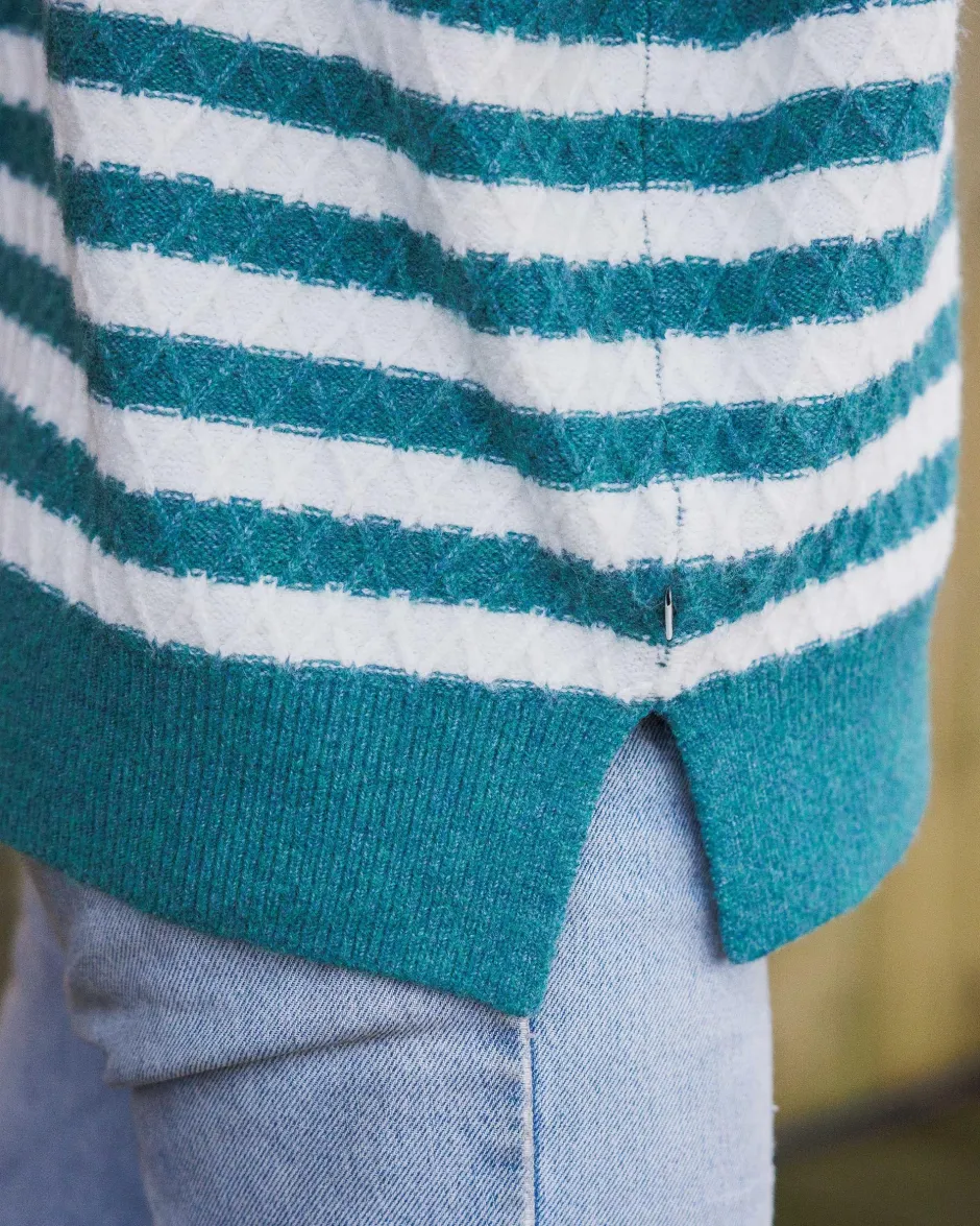 Knitwear|Women's Outlet>Passenger Ramble Recycled Knitted Jumper Mediterranean