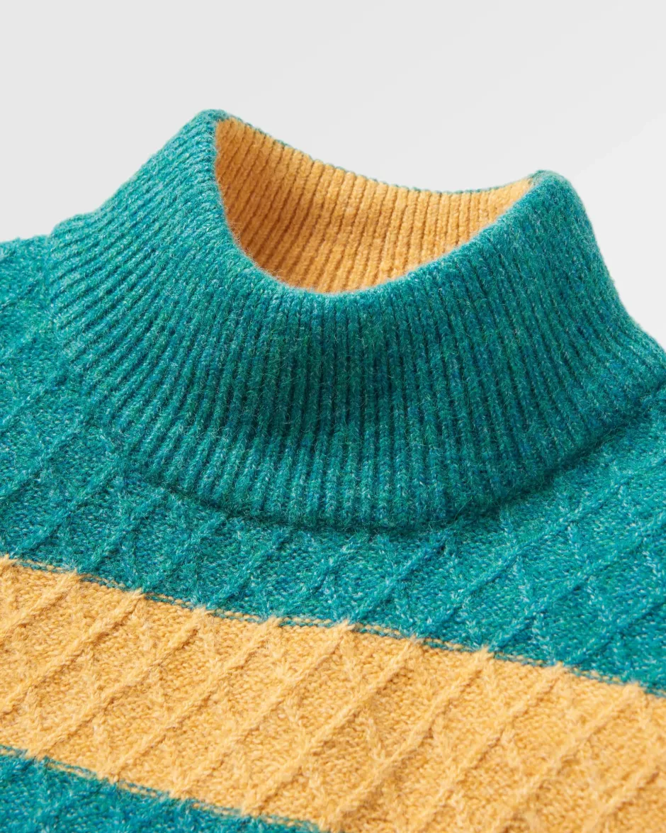 Knitwear|Women's Outlet>Passenger Ramble Recycled Knitted Jumper Mediterranean