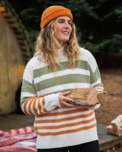 Knitwear|Women's Outlet>Passenger Ramble Recycled Knitted Jumper Off White