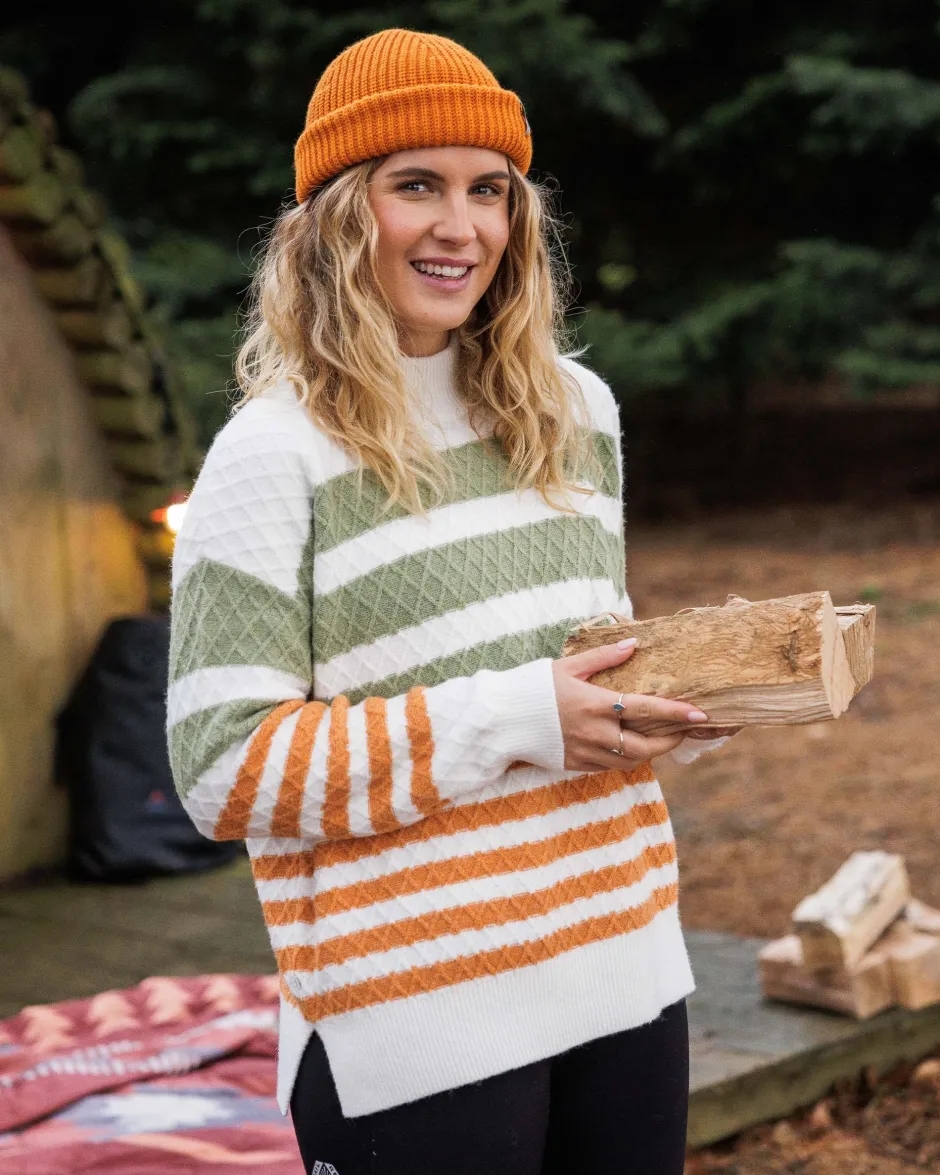 Knitwear|Women's Outlet>Passenger Ramble Recycled Knitted Jumper Off White