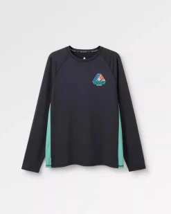 T-Shirts & Tank Tops|Activewear>Passenger Range Recycled Active LS T-shirt Black