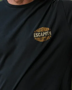 T-Shirts & Tank Tops|Men's Outlet>Passenger Reconnect Recycled Cotton T-Shirt Black