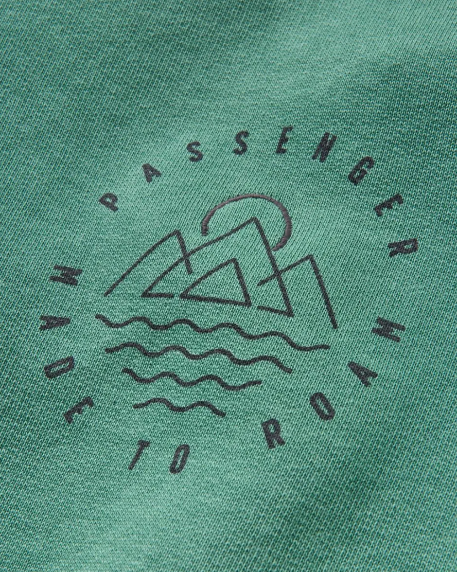 Hoodies & Sweatshirts|Best Sellers>Passenger Remote Recycled Cotton Sweatshirt Green Spruce