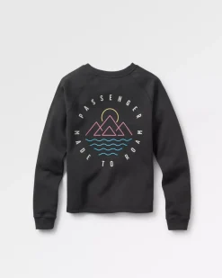 Hoodies & Sweatshirts>Passenger Remote Recycled Cotton Sweatshirt Black