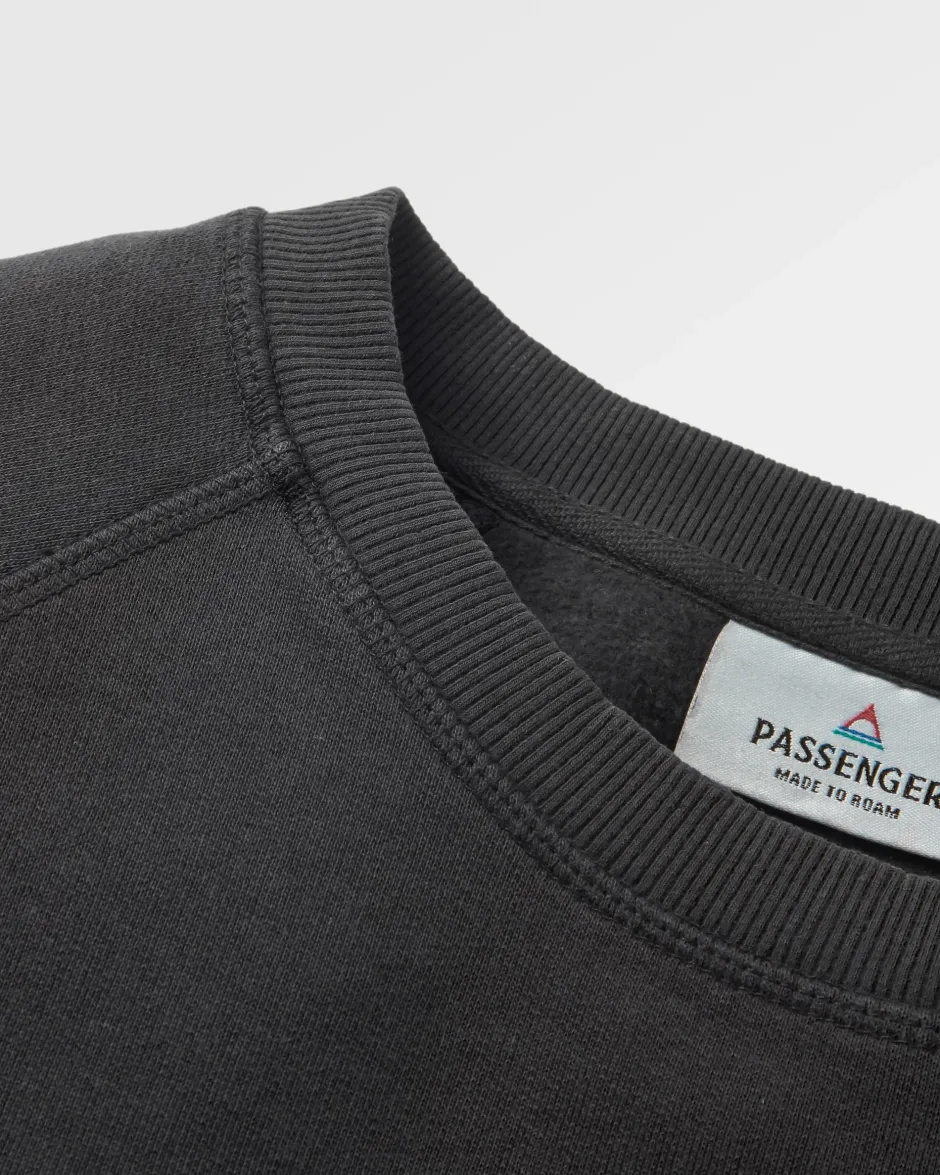 Hoodies & Sweatshirts>Passenger Remote Recycled Cotton Sweatshirt Black