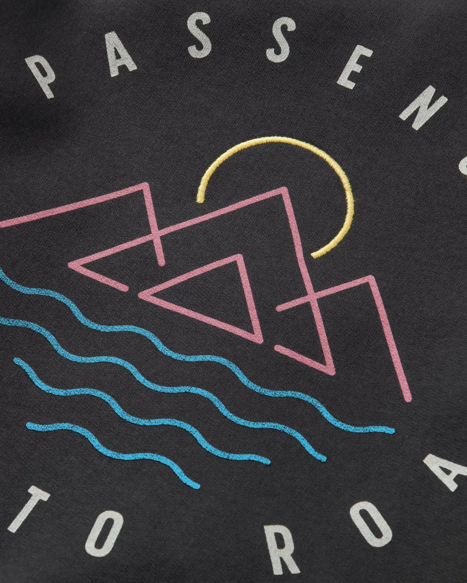 Hoodies & Sweatshirts>Passenger Remote Recycled Cotton Sweatshirt Black