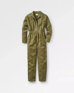 Jumpsuits & Playsuits|Dungarees & Pants>Passenger Resonate Organic Cotton Boiler Suit Khaki