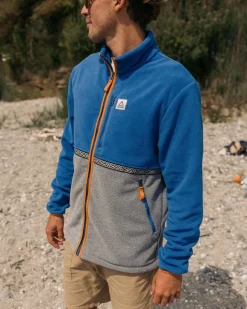 Fleece|Fleece>Passenger Ridge Full Zip Recycled Polar Fleece True Blue/Grey Marl