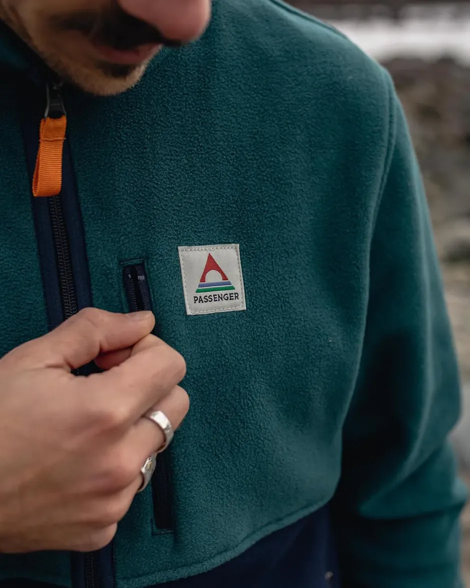Best Sellers|Fleece>Passenger Ridge Full Zip Recycled Polar Fleece Mediterranean/Deep Navy