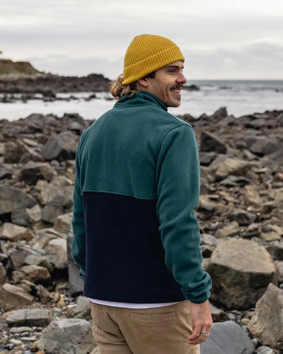 Best Sellers|Fleece>Passenger Ridge Full Zip Recycled Polar Fleece Mediterranean/Deep Navy