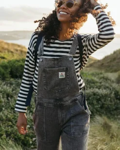 Dungarees & Pants|Women's Outlet>Passenger Roamist Organic Cotton Dungarees Washed Black Denim