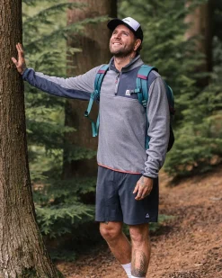 Fleece|Fleece>Passenger Root Recycled Polar 1/4 Zip Fleece Grey Marl
