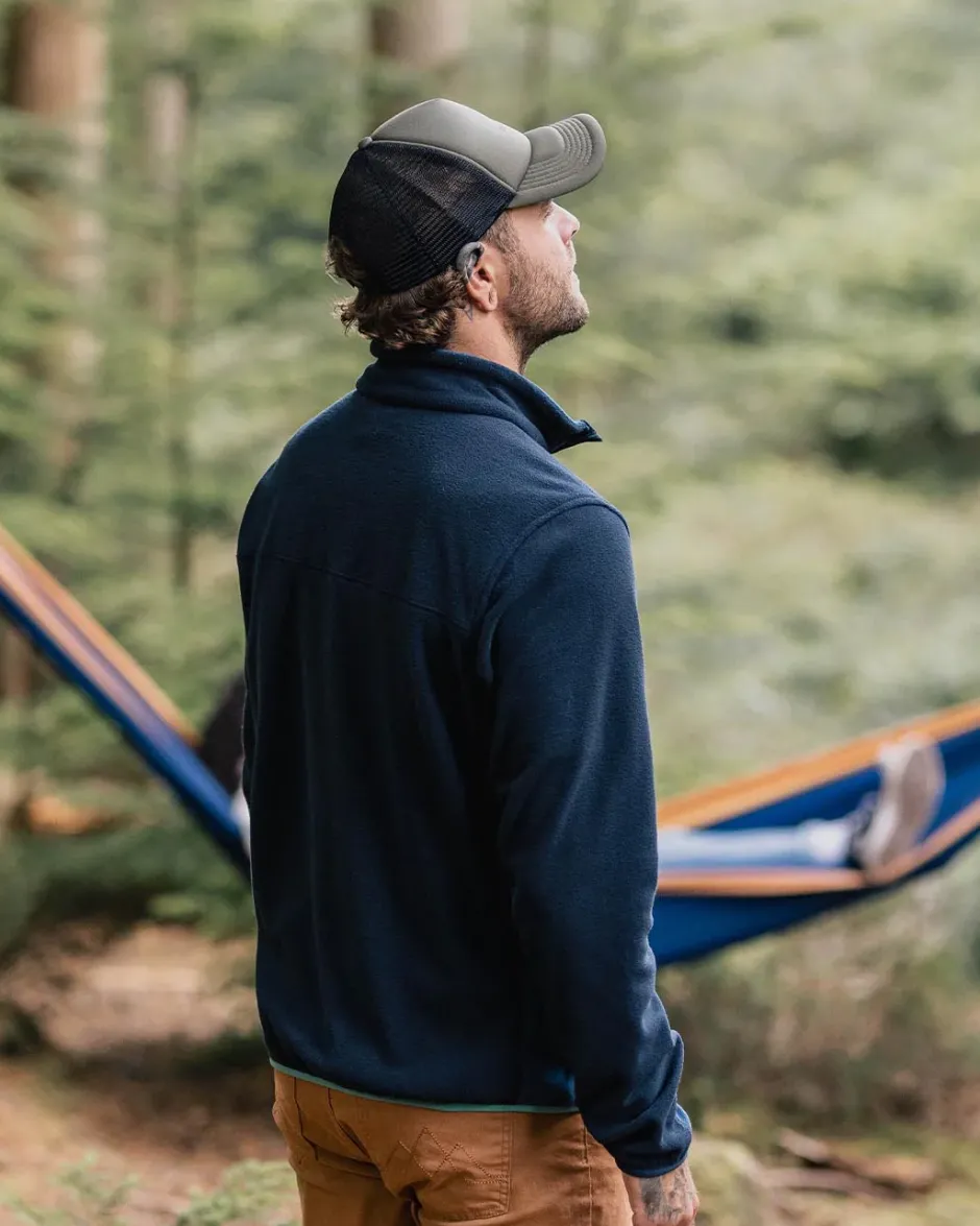 Fleece|Fleece>Passenger Root Recycled Polar 1/4 Zip Fleece Deep Navy