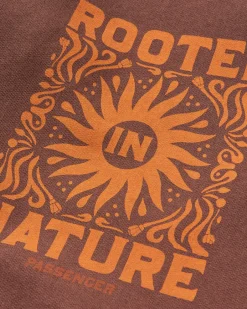 Hoodies & Sweatshirts>Passenger Rooted In Nature Hoodie Chestnut