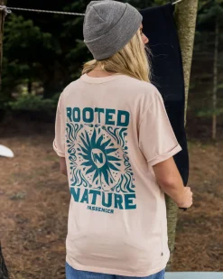 Tops & T-Shirts>Passenger Rooted In Nature Recycled Cotton T-Shirt Peach Whip