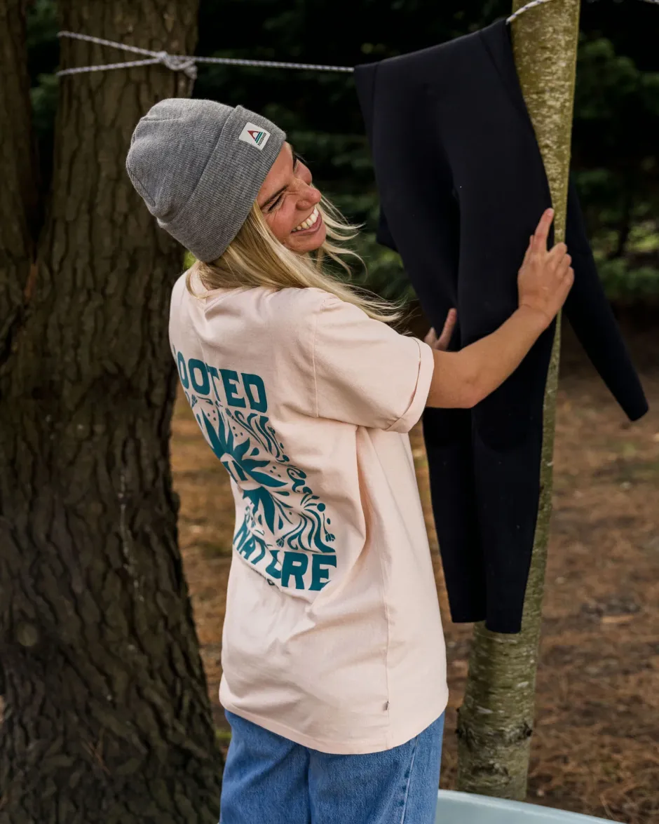 Tops & T-Shirts>Passenger Rooted In Nature Recycled Cotton T-Shirt Peach Whip