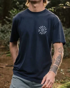 T-Shirts & Tank Tops|Men's Outlet>Floris van Bommel Rooted Recycled Relaxed Fit T-Shirt Black