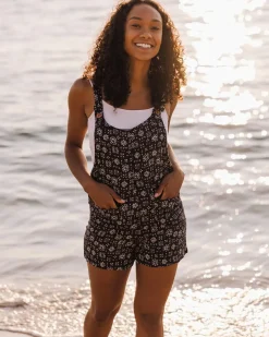 Shorts|Jumpsuits & Playsuits>Passenger Safron Playsuit Simple Tile Faded Black