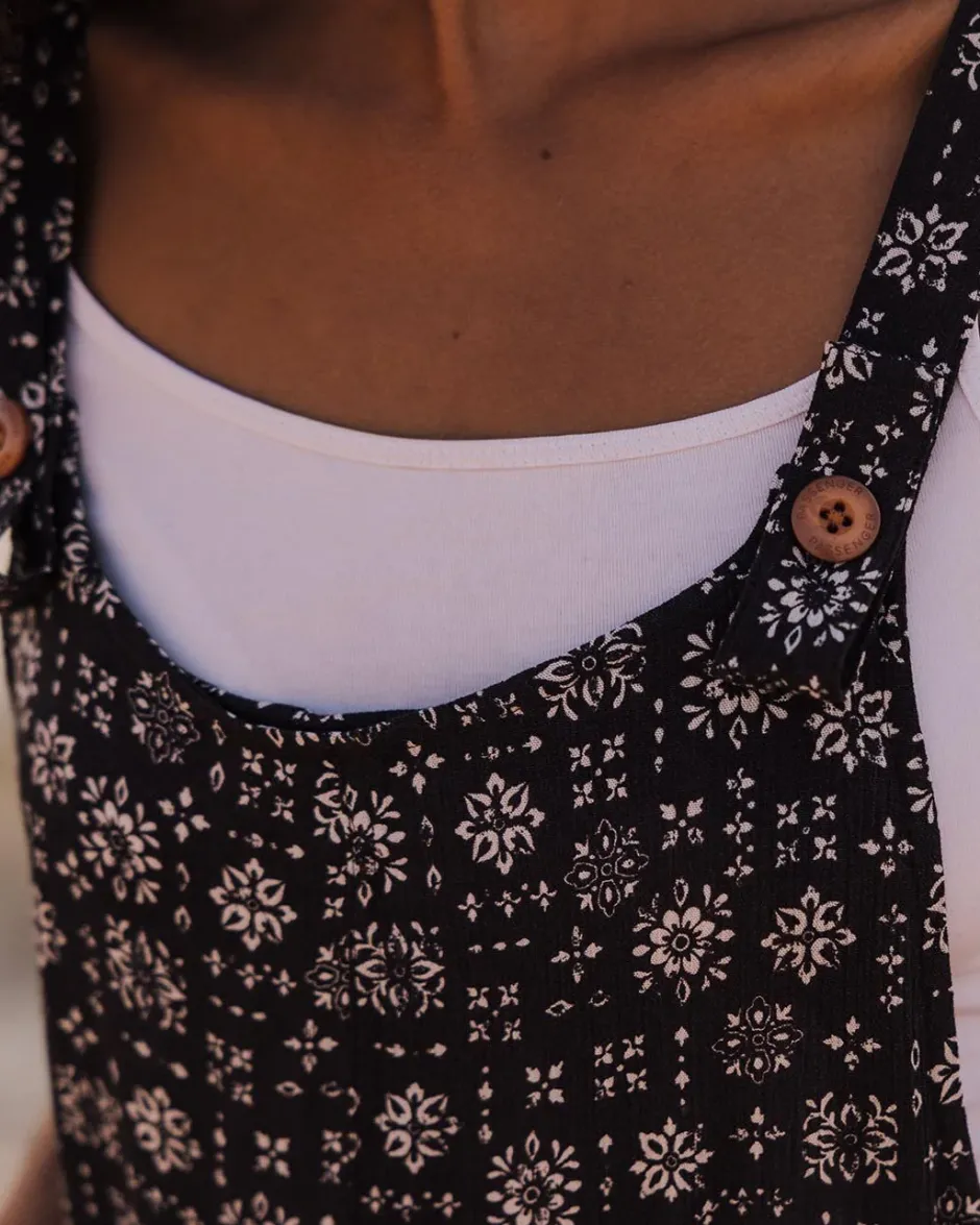 Shorts|Jumpsuits & Playsuits>Passenger Safron Playsuit Simple Tile Faded Black