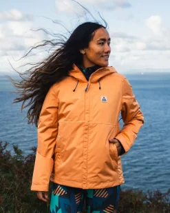 Activewear>Passenger Scene Water Resistant Recycled Jacket Apricot