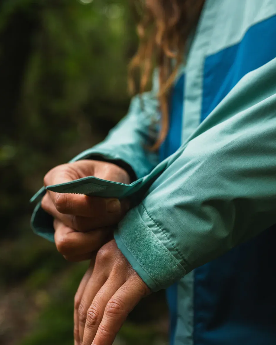 Activewear>Passenger Scene Water Resistant Recycled Jacket Shallow Water/ Corsair Blue