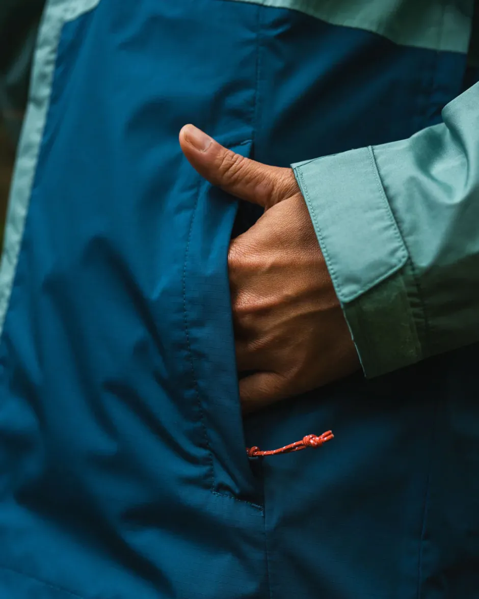 Activewear>Passenger Scene Water Resistant Recycled Jacket Shallow Water/ Corsair Blue
