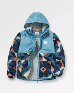 Fleece|Fleece>Passenger Sefton Recycled Deep-Pile Sherpa Fleece Homespun Dark Denim