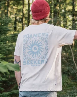 T-Shirts & Tank Tops|Men's Outlet>Passenger Shine Organic Cotton T-Shirt Milky Marl