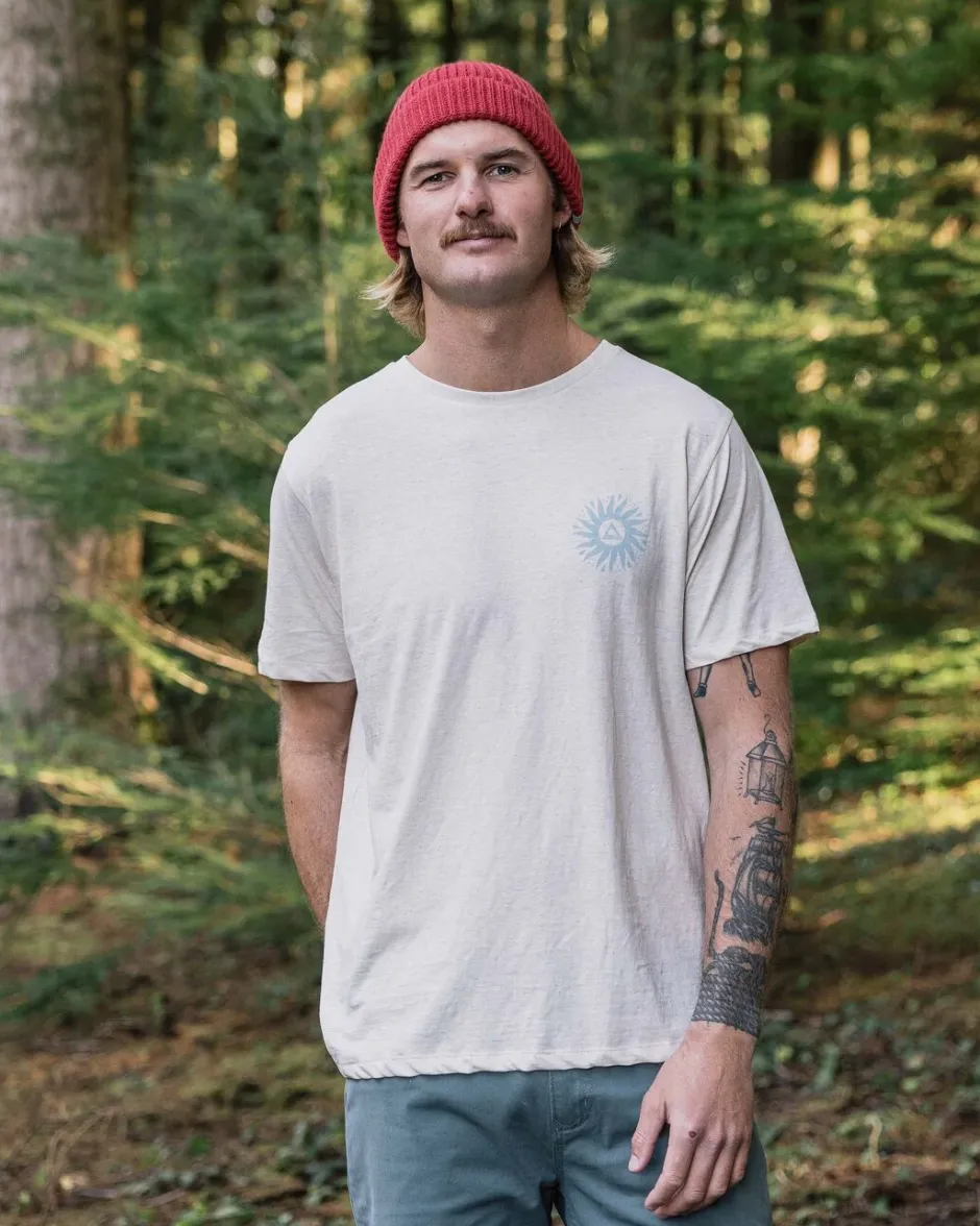 T-Shirts & Tank Tops|Men's Outlet>Passenger Shine Organic Cotton T-Shirt Milky Marl