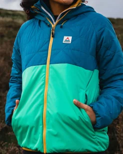 Water Resistant|Insulated>Passenger Singletrack Recycled Thermore® Insulated Jacket Corsair Blue/ Jungle Green