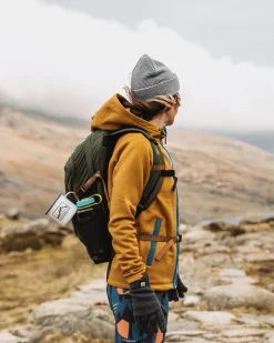 Hoodies & Sweatshirts|Fleece>Passenger Slope Hooded Recycled Fleece Dusty Ochre