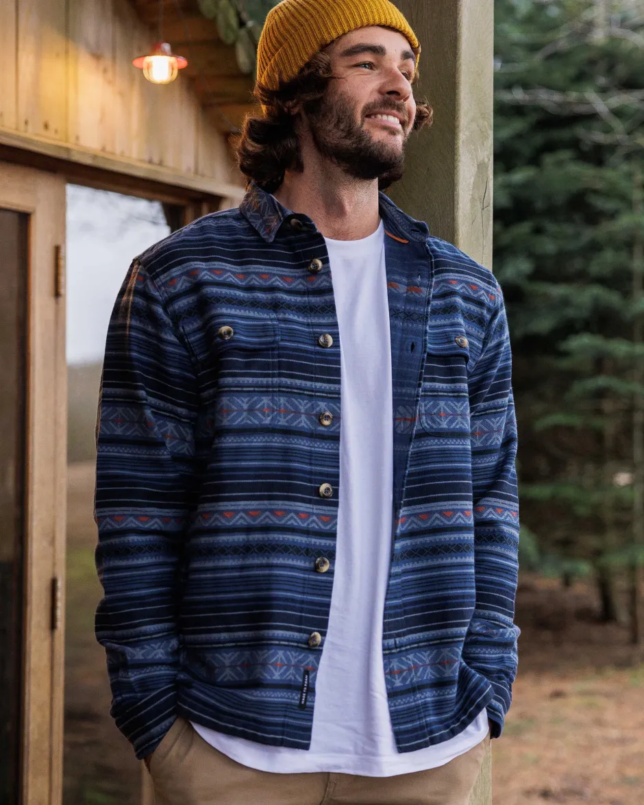 Shirts|Best Sellers>Passenger Slowdown Heavyweight Overshirt Dark Denim