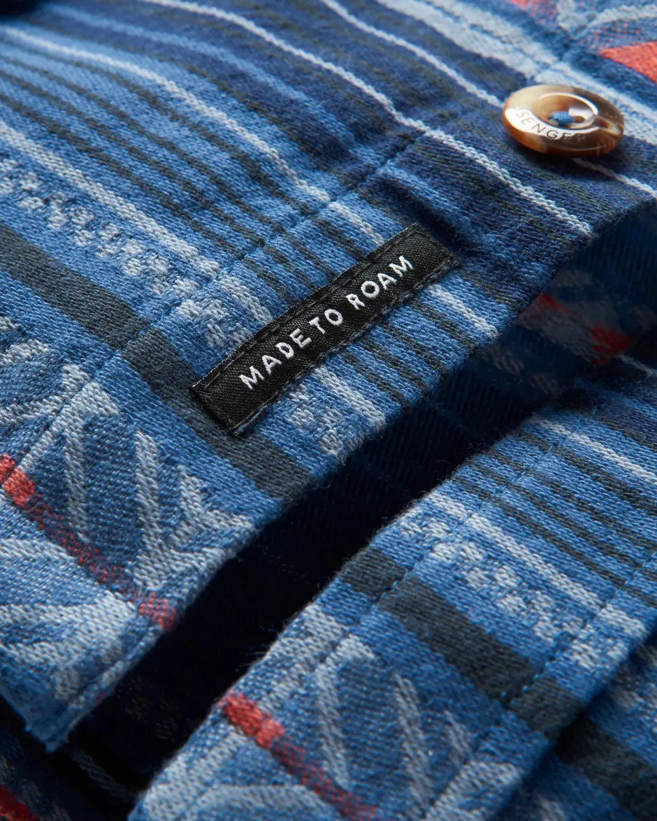 Shirts|Best Sellers>Passenger Slowdown Heavyweight Overshirt Dark Denim