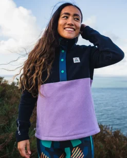 Fleece|Fleece>Passenger Snowdrop Pullover Recycled Polartec® Fleece Lilac/ Deep Navy