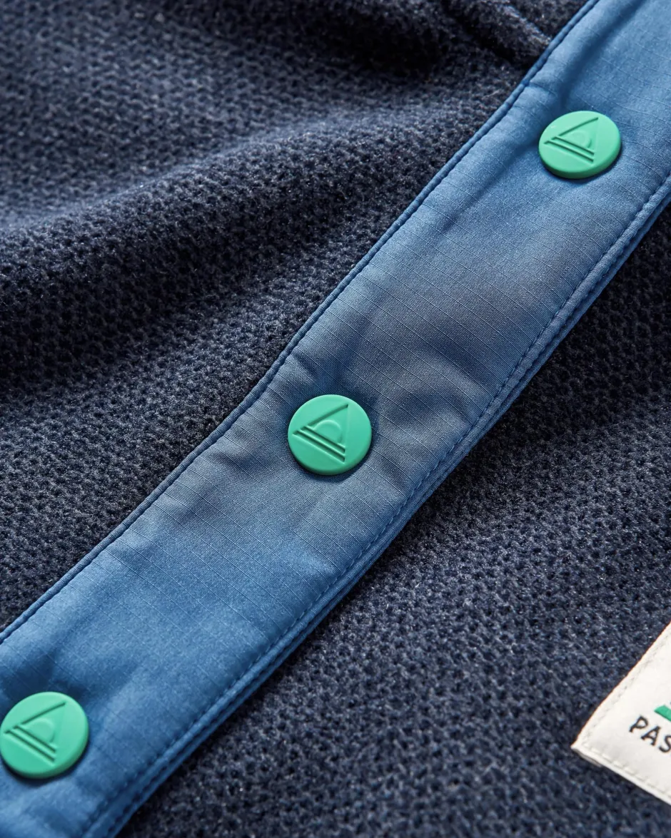 Fleece|Fleece>Passenger Snowdrop Pullover Recycled Polartec® Fleece Lilac/ Deep Navy