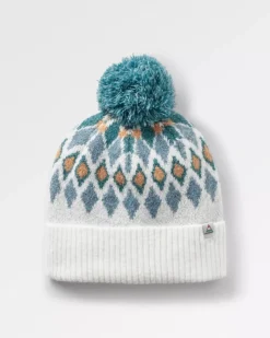 Accessories|Men's Outlet>Passenger Snowdrop Recycled Bobble Hat Vintage White
