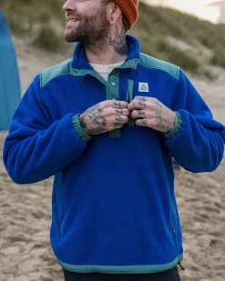 Fleece|Fleece>Passenger Solace Recycled Sherpa-Lined Polar Fleece True Blue