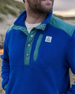 Fleece|Fleece>Passenger Solace Recycled Sherpa-Lined Polar Fleece True Blue