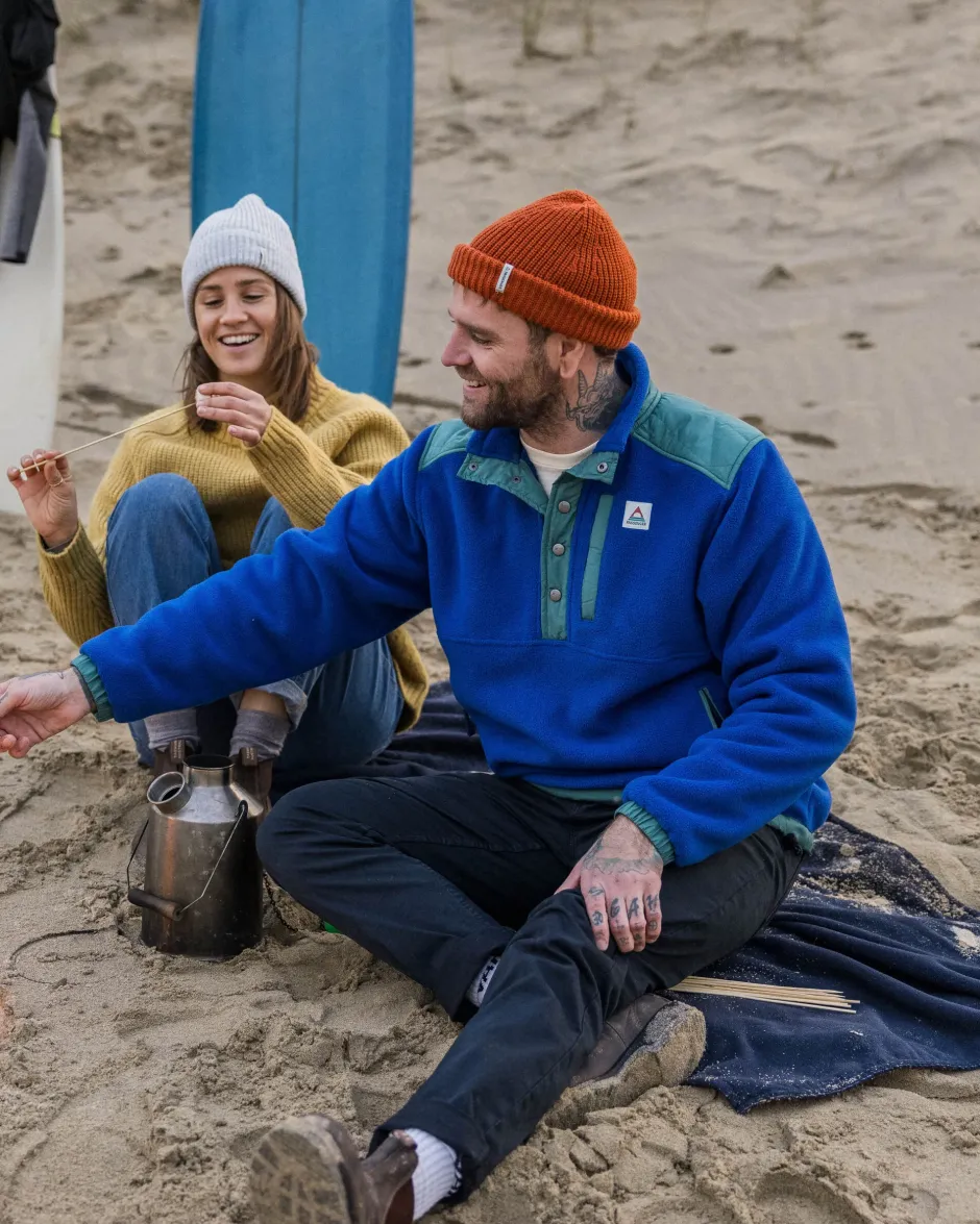 Fleece|Fleece>Passenger Solace Recycled Sherpa-Lined Polar Fleece True Blue