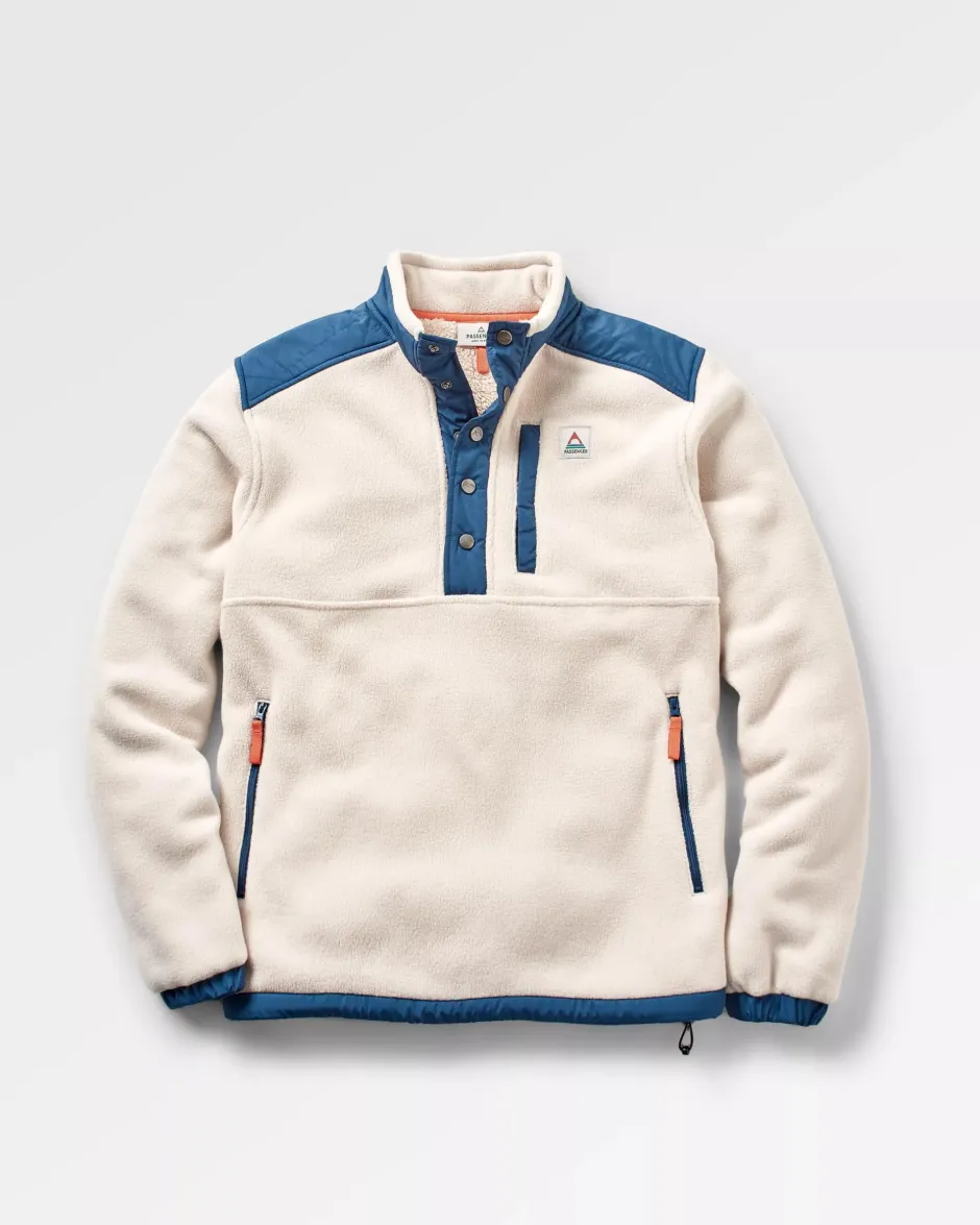 Fleece|Fleece>Passenger Solace Recycled Sherpa-Lined Polar Fleece Vintage White