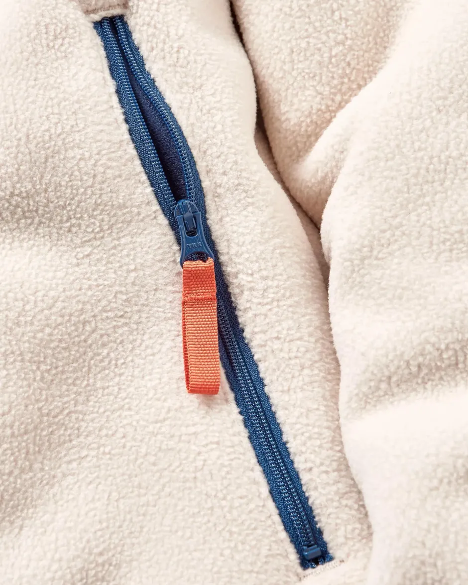 Fleece|Fleece>Passenger Solace Recycled Sherpa-Lined Polar Fleece Vintage White