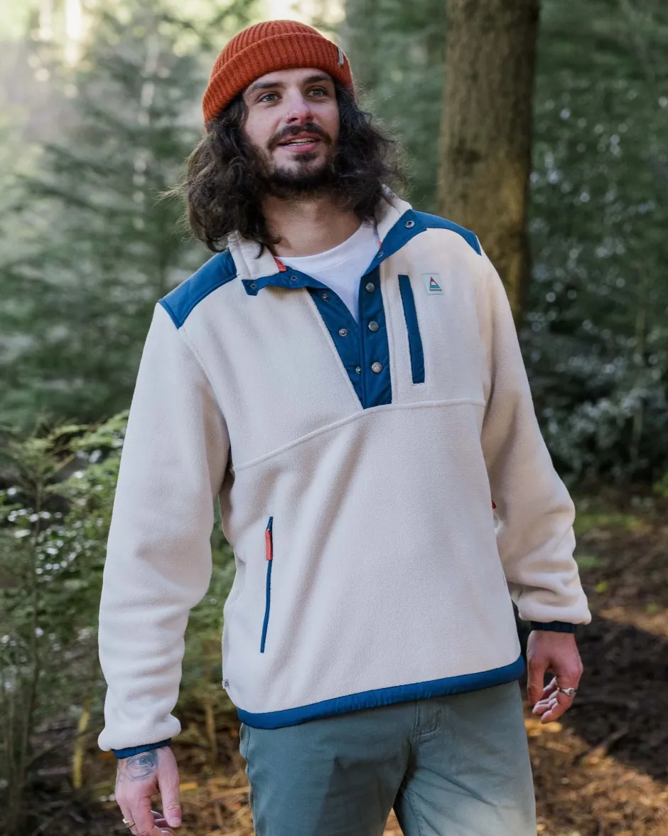 Fleece|Fleece>Passenger Solace Recycled Sherpa-Lined Polar Fleece Vintage White