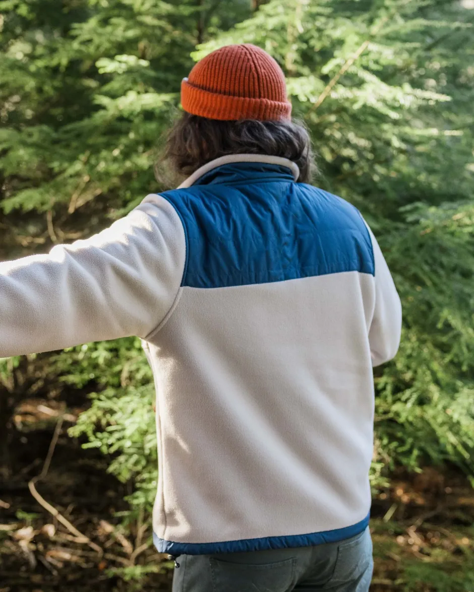 Fleece|Fleece>Passenger Solace Recycled Sherpa-Lined Polar Fleece Vintage White