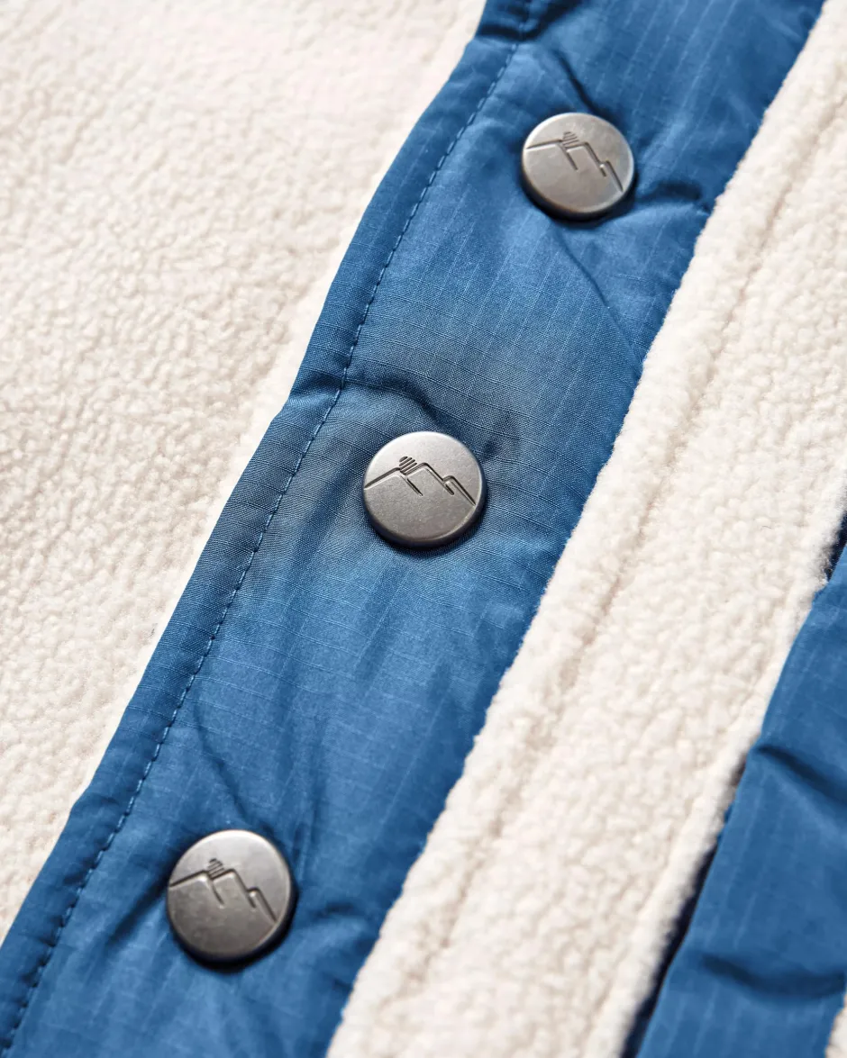 Fleece|Fleece>Passenger Solace Recycled Sherpa-Lined Polar Fleece Vintage White