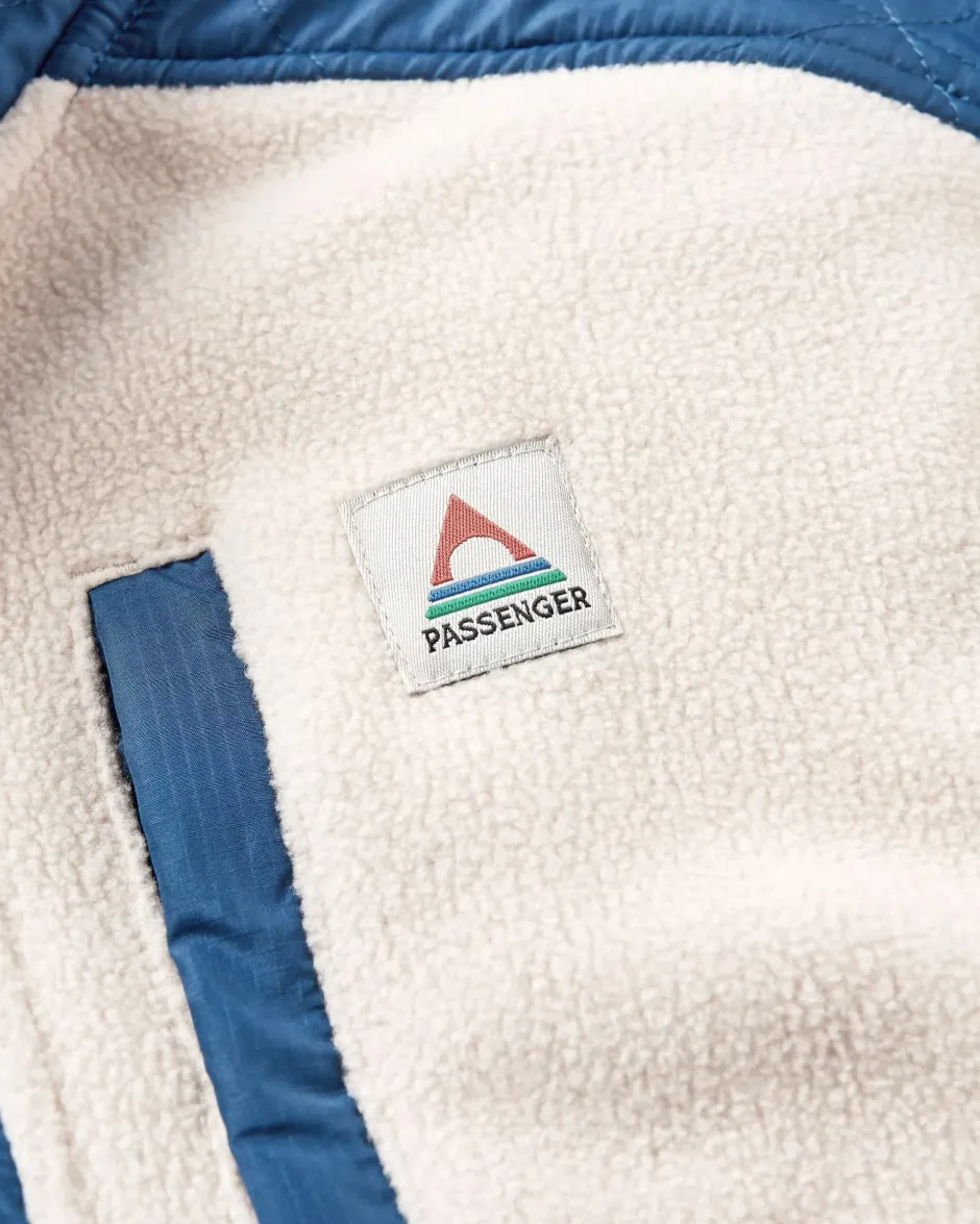Fleece|Fleece>Passenger Solace Recycled Sherpa-Lined Polar Fleece Vintage White