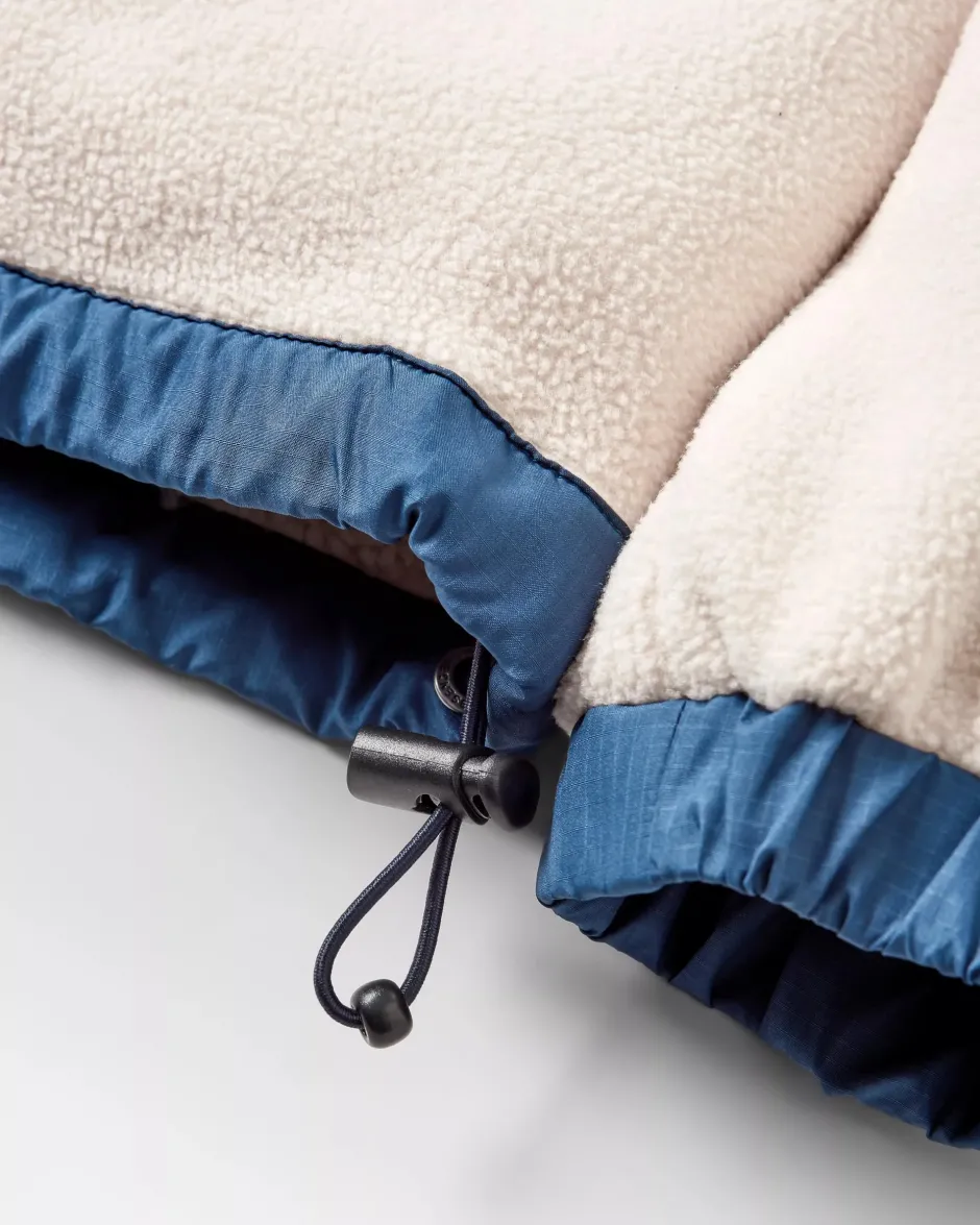 Fleece|Fleece>Passenger Solace Recycled Sherpa-Lined Polar Fleece Vintage White